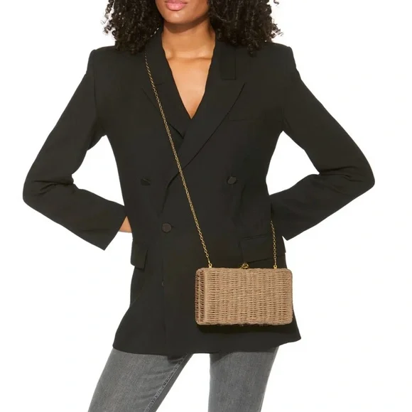 Kurt Geiger Kensington Clutch/Crossbody Woven Bag NWT - Picture 7 of 15